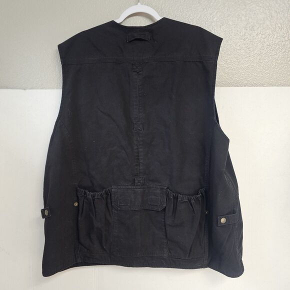 Royal Robbins Vest Mens XXL Black Travel Utility Multi Pocket Mesh Outdoor H576 - Picture 3 of 10